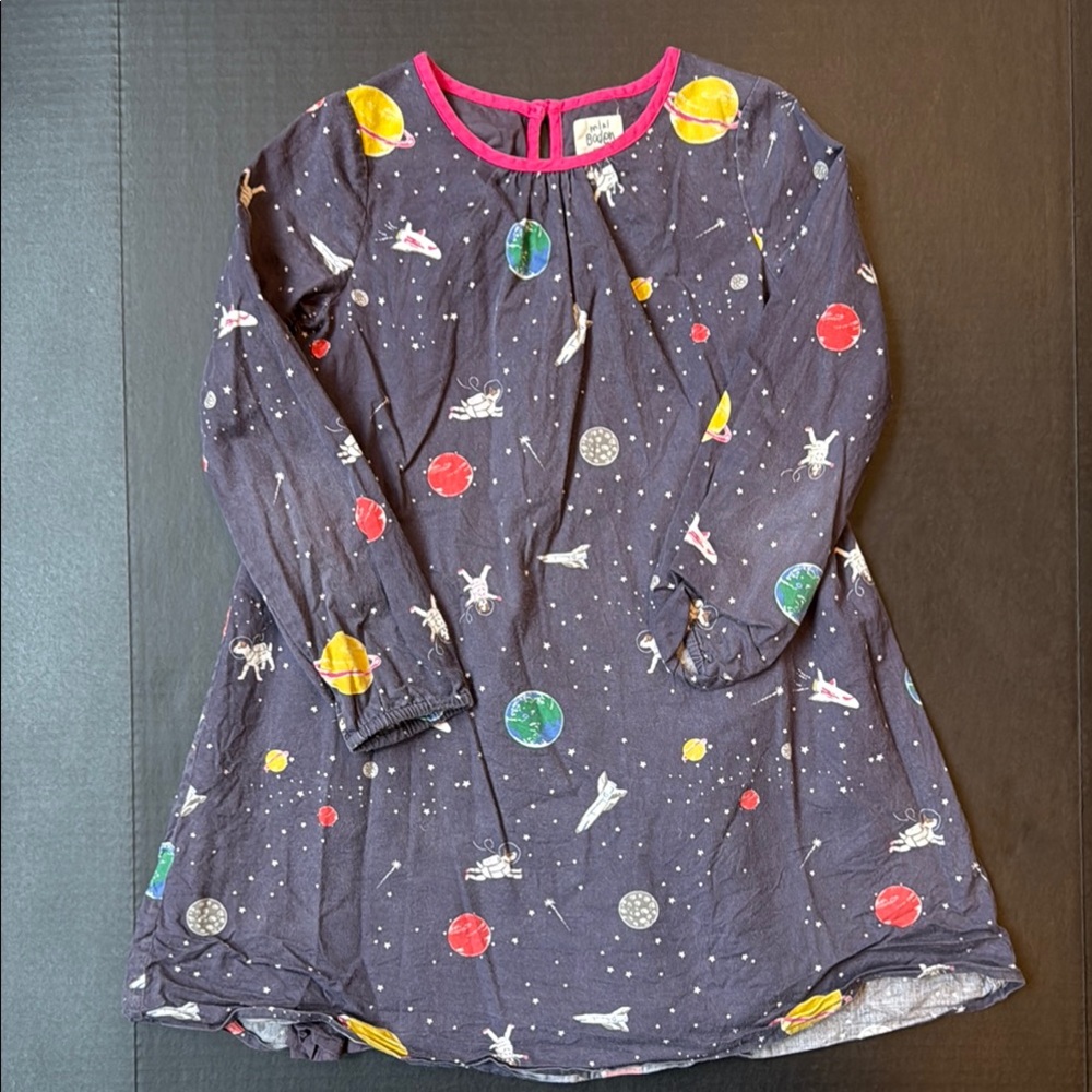Space-Themed Long Sleeve Dress